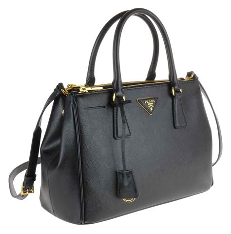 Prada Borsa Shopping grande nera in pelle 